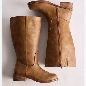 Torrid Tan Heeled Boots 10WW